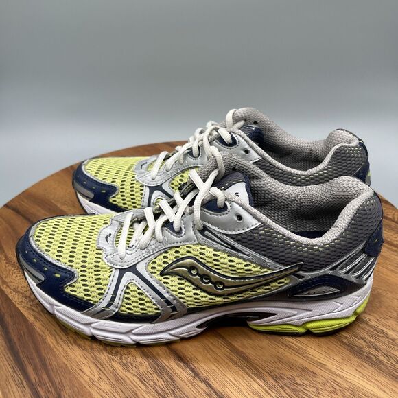 Saucony ProGrid Womens Size 10 Gray Yellow Running Shoes Sneakers 10010-1 Jazz - Picture 3 of 9